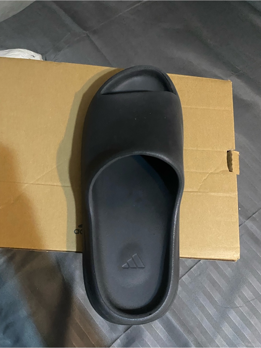 adidas Black Slide Sandal - Minimal Slip-On